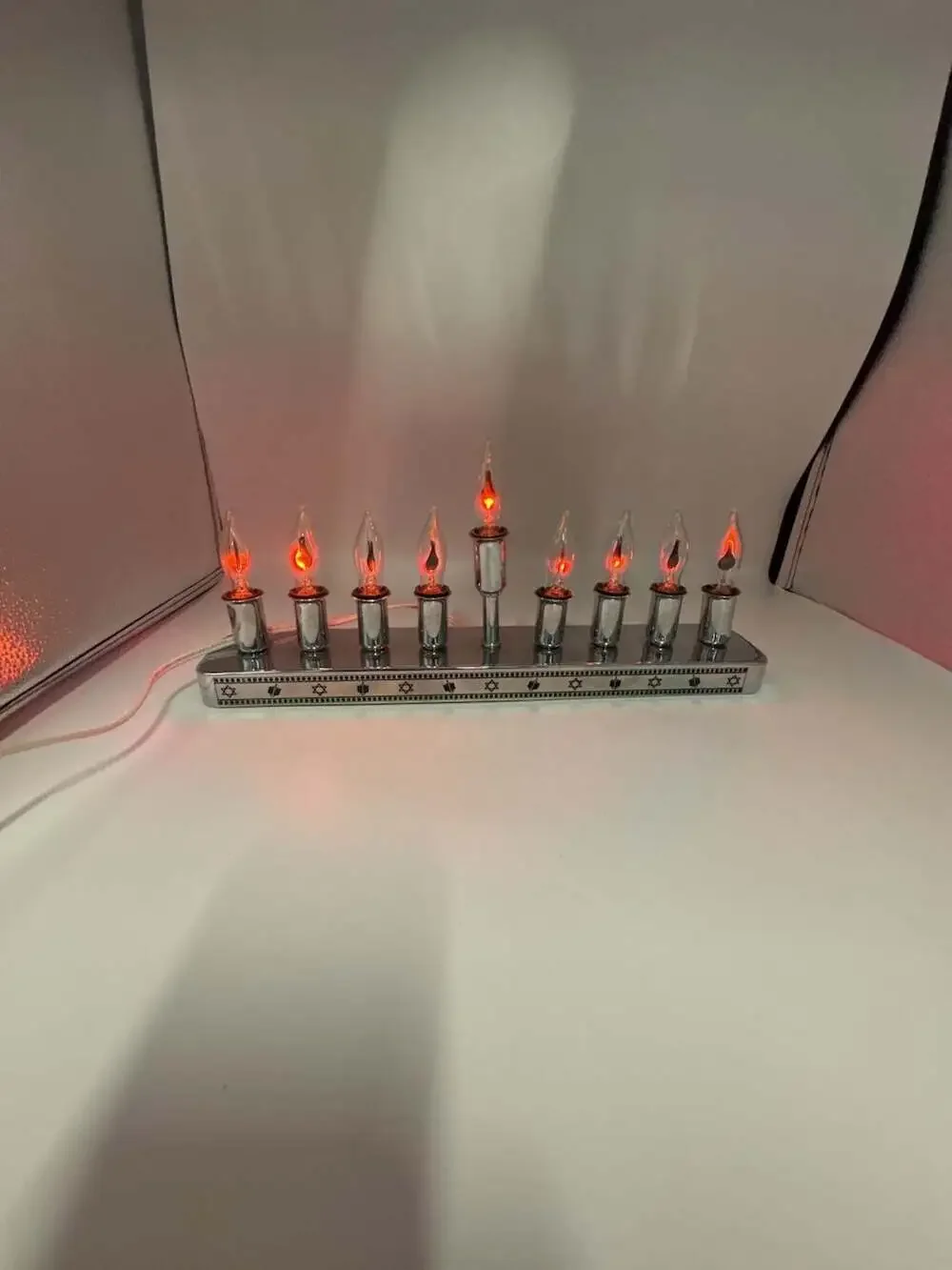 Rite Lite B-3-FF Electric Hanukkah Menorah with Flickering Bulbs